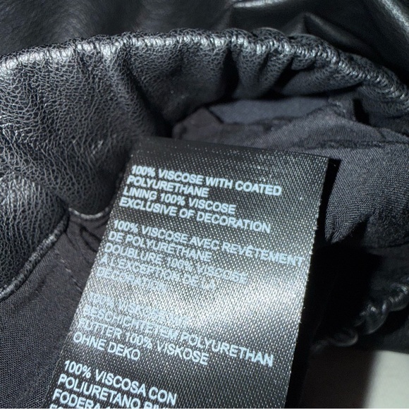 Maeve Faux Leather Pull-On Track Pants Size Small NWT - Picture 8 of 9